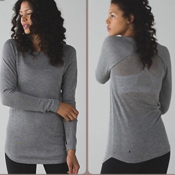 lululemon athletica Tops - Lululemon Sunshine Coast Long Sleeve Gray